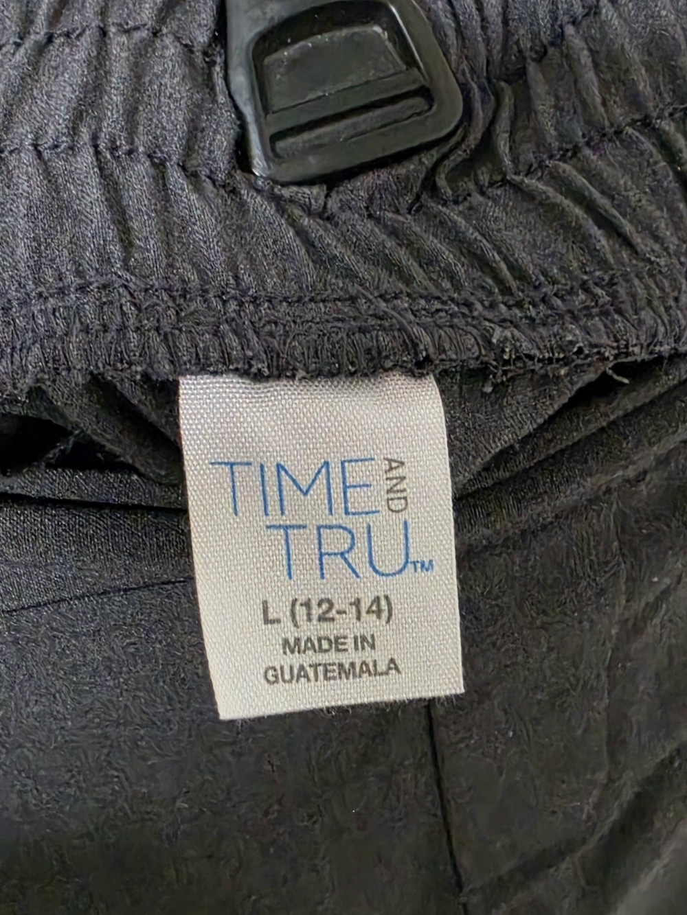 Time and Tru Grey Women's Jogger Pants with Elastic Waist